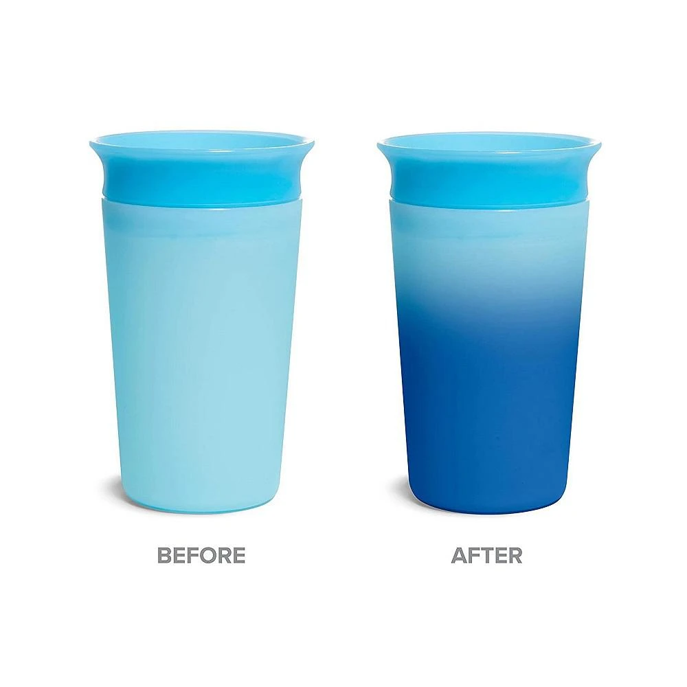 商品Munchkin|Miracle 360 Color Changing Sippy Cup, 9 Oz, Blue,价格¥131,第3张图片详细描述
