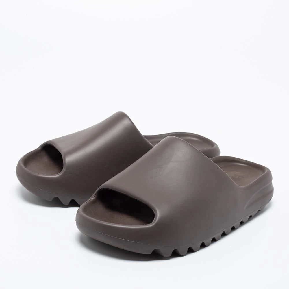 商品[二手商品] YEEZY|Yeezy x Adidas Brown Rubber Onyx Slides Size 43,价格¥1261,第2张图片详细描述