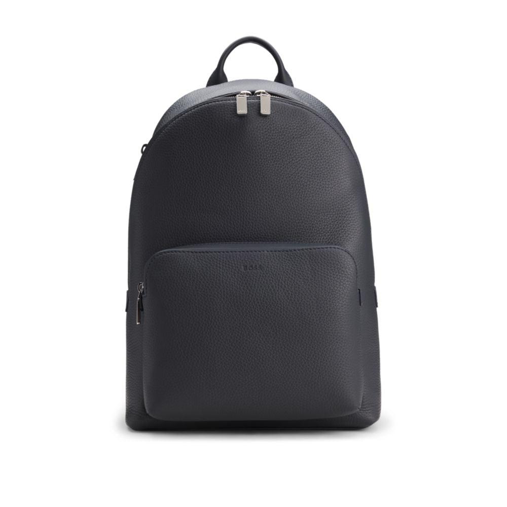 Mochila em pele italiana com logotipo em relevo image 2