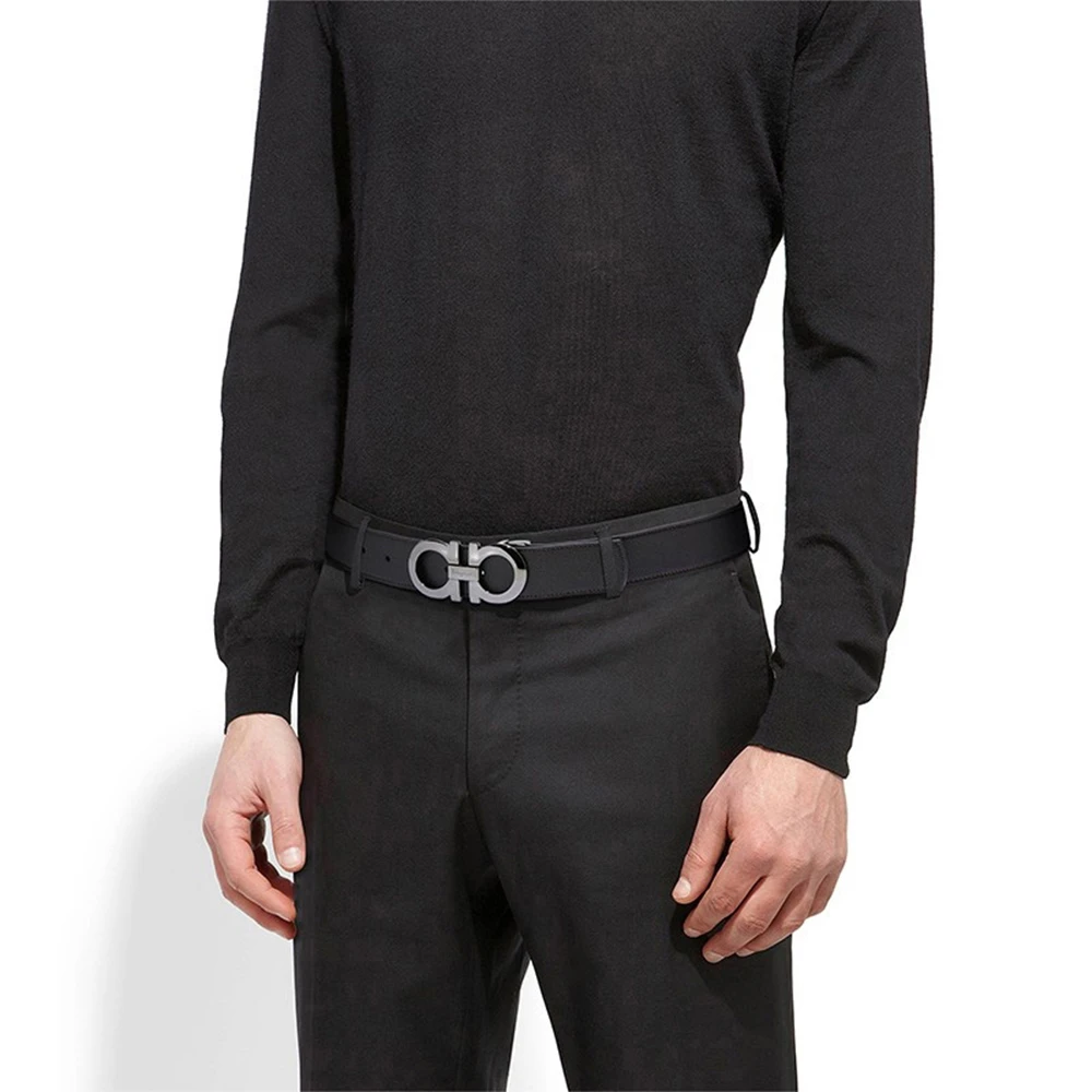 SALVATORE FERRAGAMO 黑色男士腰带 67-5542-689112 商品
