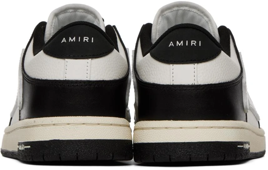 商品AMIRI|Black & White Skel Low Sneakers,价格¥3817,第2张图片详细描述
