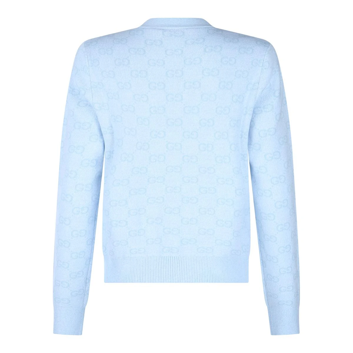 商品Gucci|Gucci 女士针织毛衣 818735XKEOH4546 蓝色,价格¥10029,第4张图片详细描述