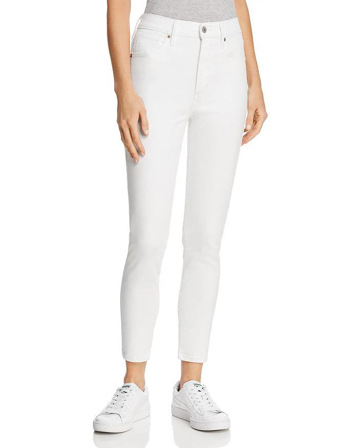 商品Levi's|女士高腰紧身牛仔裤 Mile High Ankle Skinny Jeans in Western White,价格¥437,第1张图片