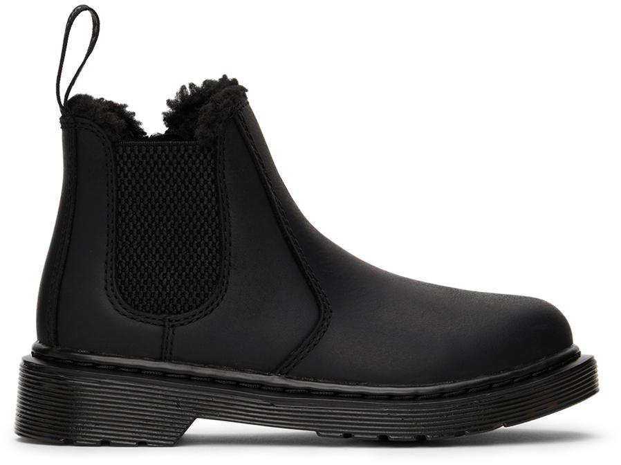 商品Dr. Martens|Kids Black 2976 Big Kids Chelsea Boots,价格¥673,第1张图片