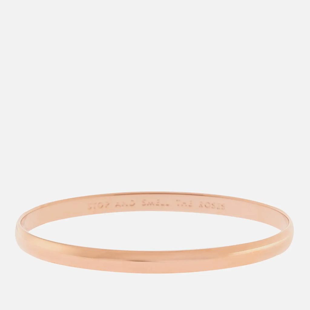 商品Kate Spade|Kate Spade New York Women's Idiom Bangle - Rose Gold,价格¥351,第1张图片