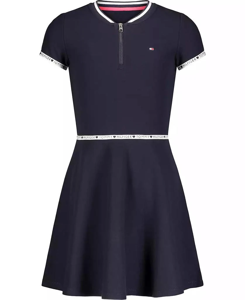 商品Tommy Hilfiger|Little Girls Quarter Zip Dress,价格¥120,第3张图片详细描述