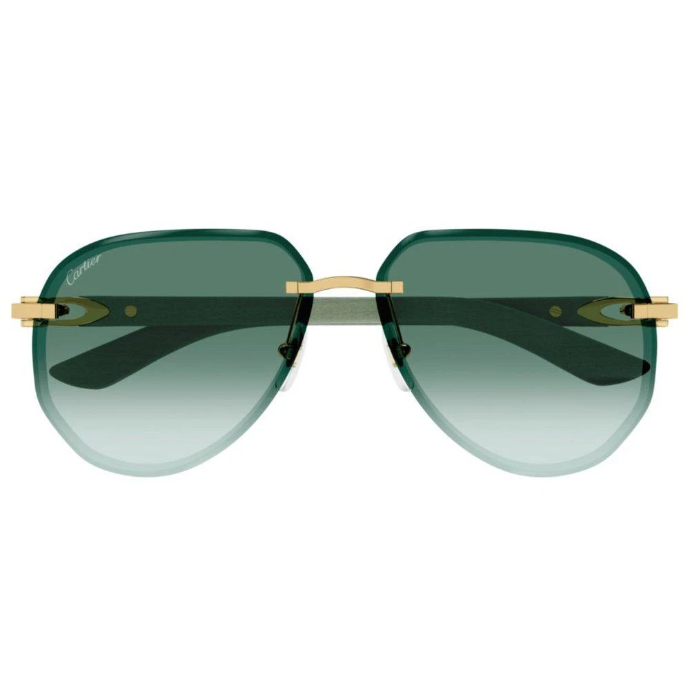 商品Cartier|Cartier Aviator Frame Sunglasses,价格¥13227,第1张图片
