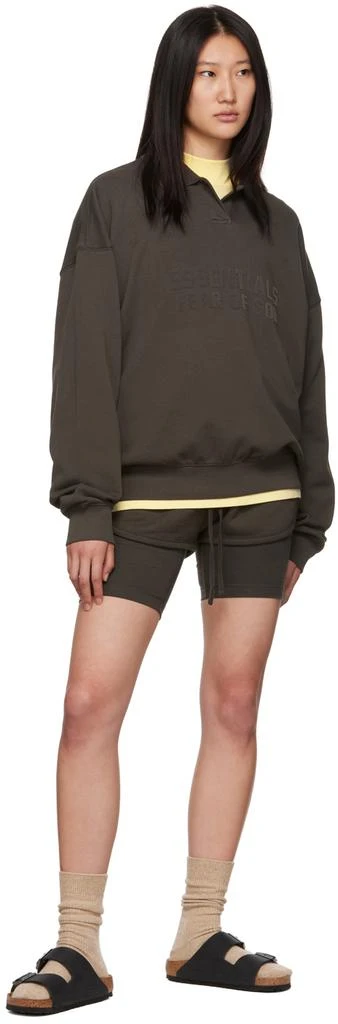 商品Essentials|Gray Cotton Shorts,价格¥453,第4张图片详细描述
