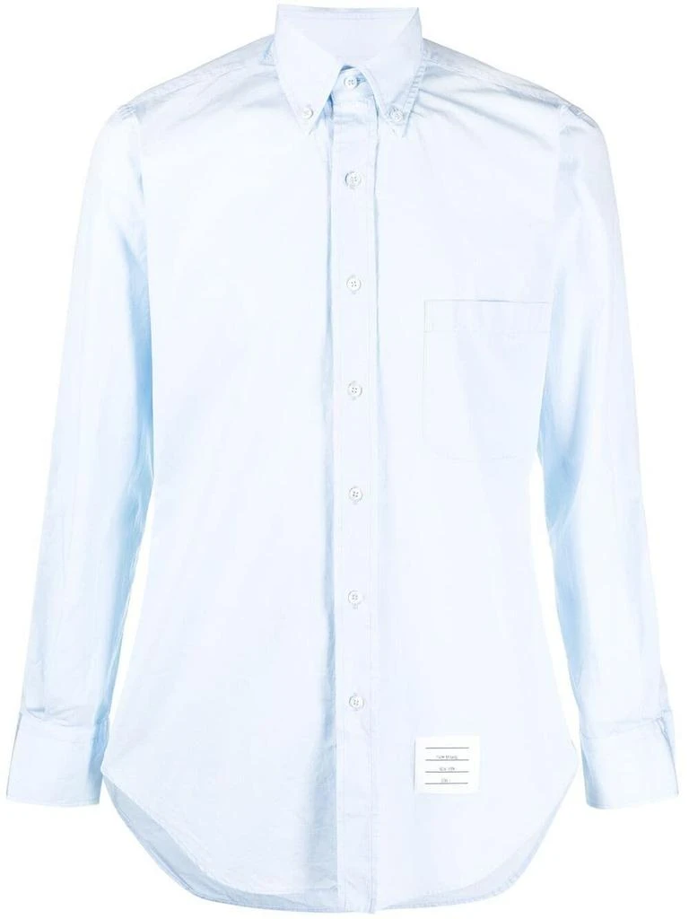 商品Thom Browne|Thom browne men's light blue cotton shirt,价格¥4254,第1张图片