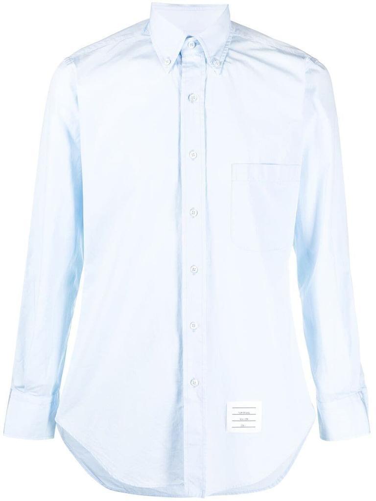 商品Thom Browne|Thom Browne Men's  Light Blue Cotton Shirt,价格¥3708-¥4392,第1张图片
