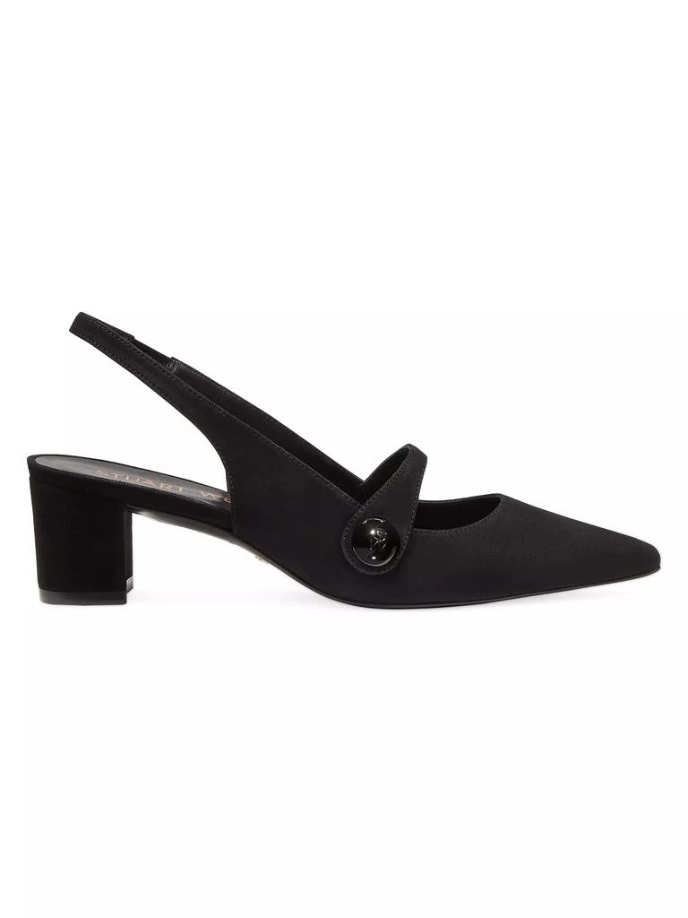 商品Stuart Weitzman|50MM Leather Slingback Pumps,价格¥2966,第1张图片