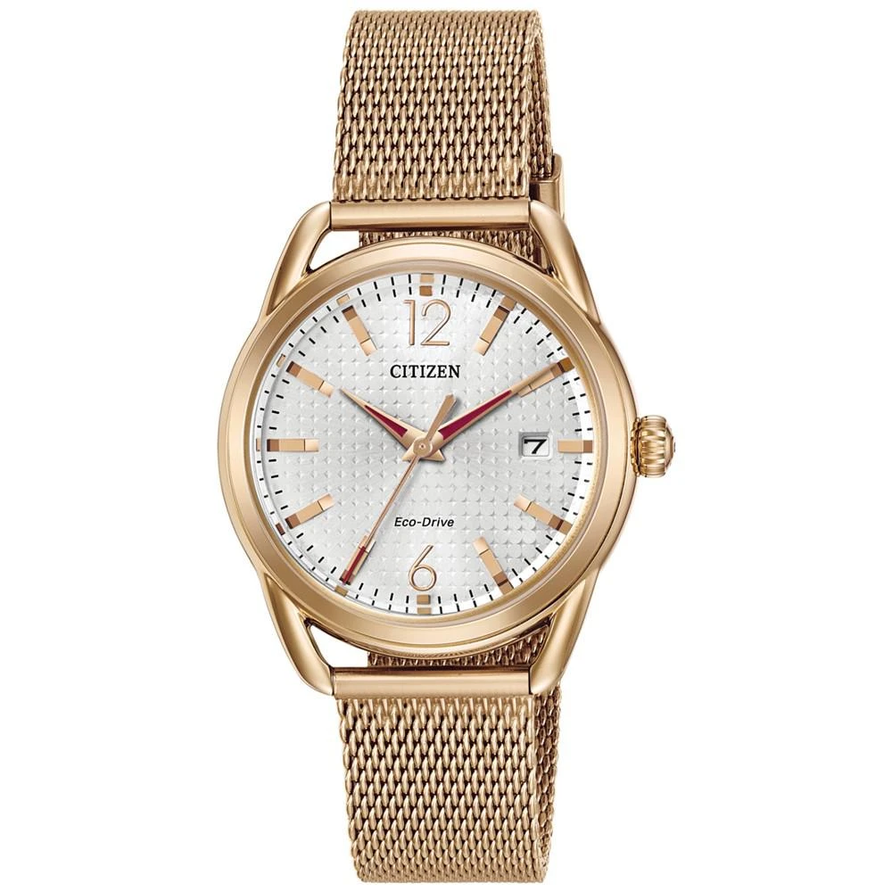 商品Citizen|玫瑰金不锈钢女士腕表 34mm,价格¥1359,第1张图片