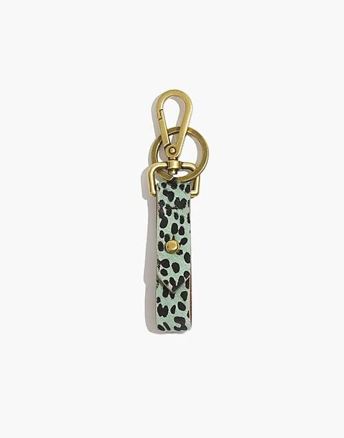 商品Madewell|Front Door Key Fob in Printed Calf Hair,价格¥103,第1张图片详细描述