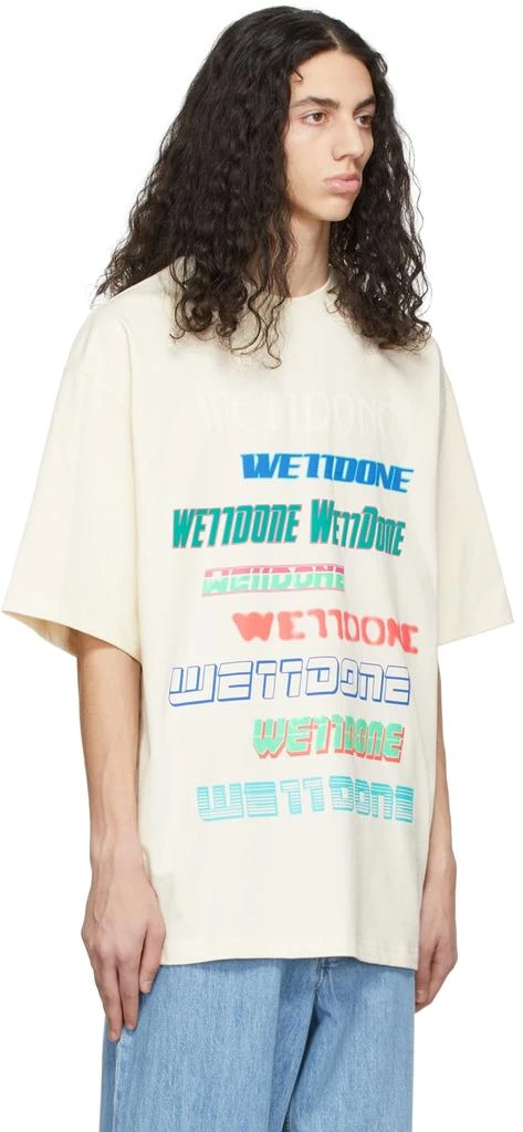 商品We11done|Off-White Cotton T-Shirt,价格¥891,第2张图片详细描述