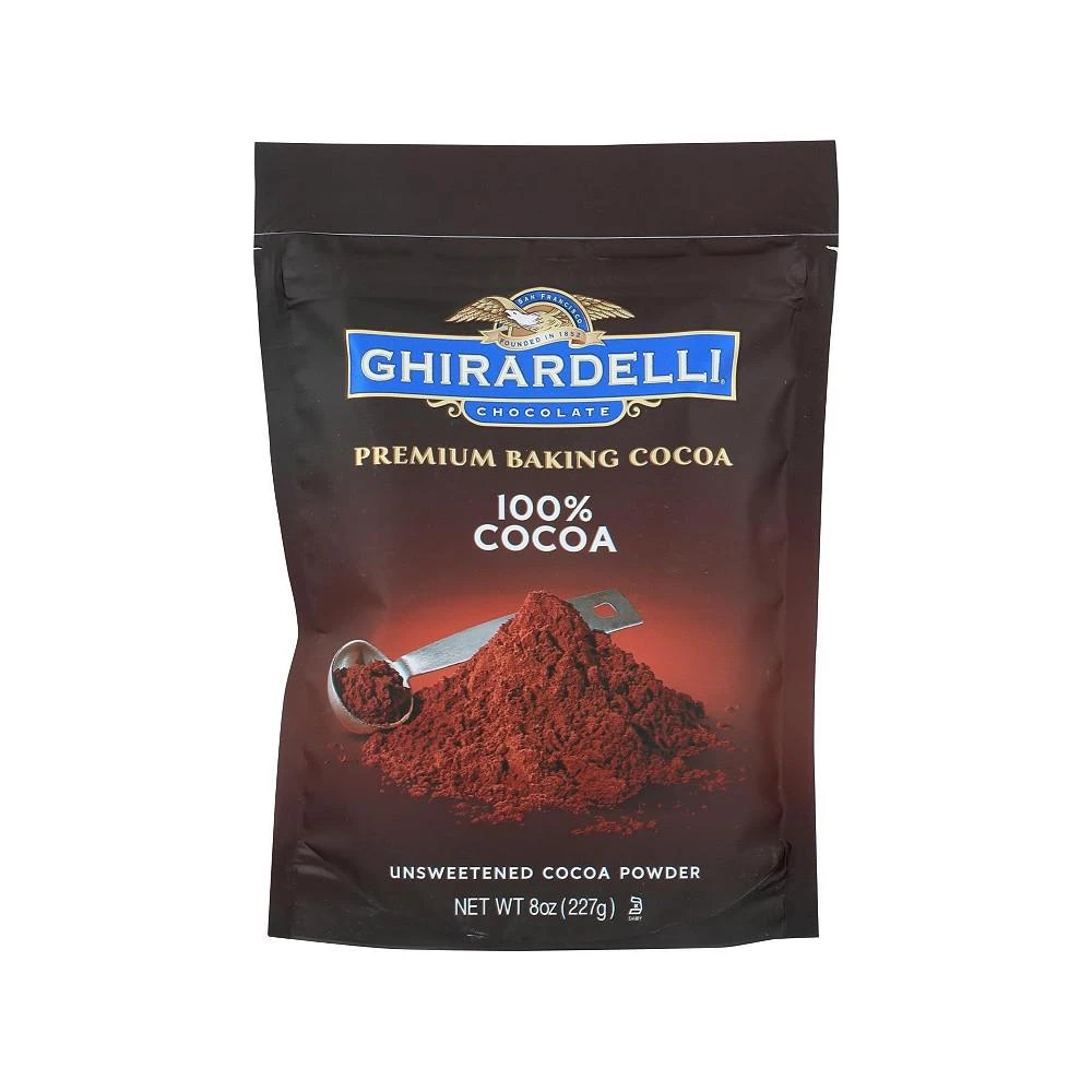 商品Ghirardelli Nature's|Ghirardelli Baking Cocoa - Premium - 100 Percent Unsweetened - 8 oz - case of 6,价格¥379,第1张图片