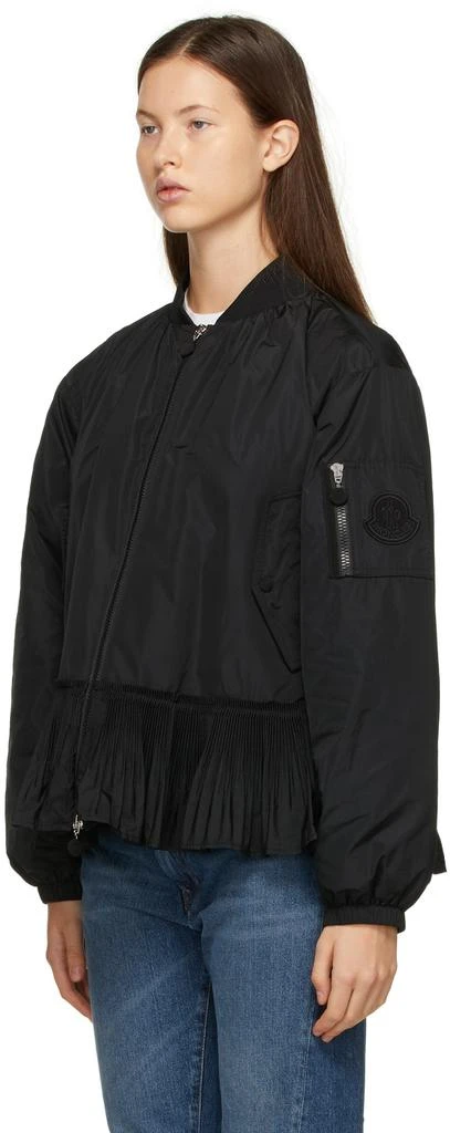 商品Moncler|Black Down Mirac Bomber Jacket,价格¥12638,第4张图片详细描述