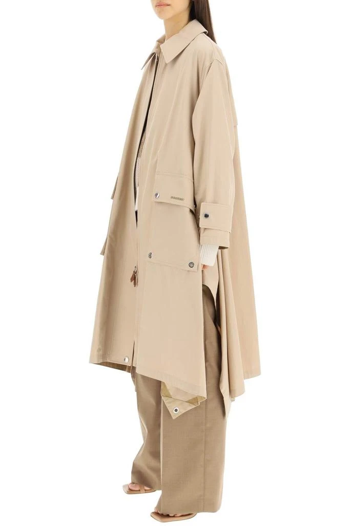 商品Burberry|OVERSIZED GABARDINE TRENCH COAT WITH DRAPING,价格¥8387,第2张图片详细描述