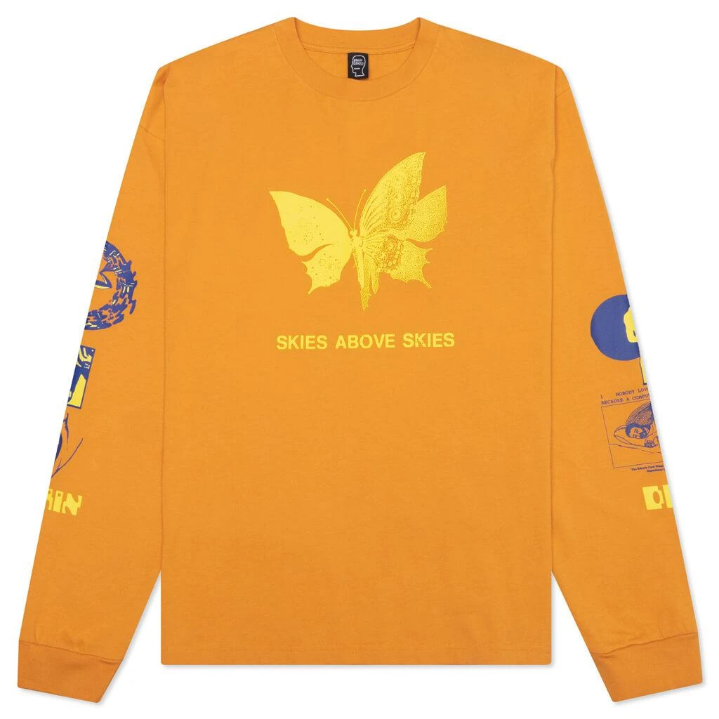 商品Brain Dead|Brain Dead Skies Above Skies Long Sleeve - Light Brown,价格¥244,第1张图片