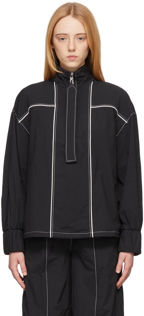 商品Ganni|Black Crêpe Jacket,价格¥1365,第1张图片