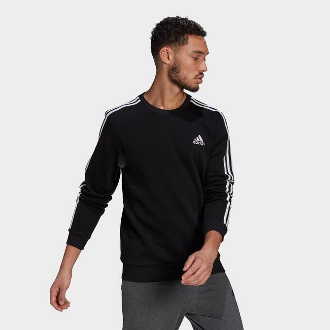 Men's adidas Essentials Fleece 3-Stripes Sweatshirt商品第2张图片规格展示