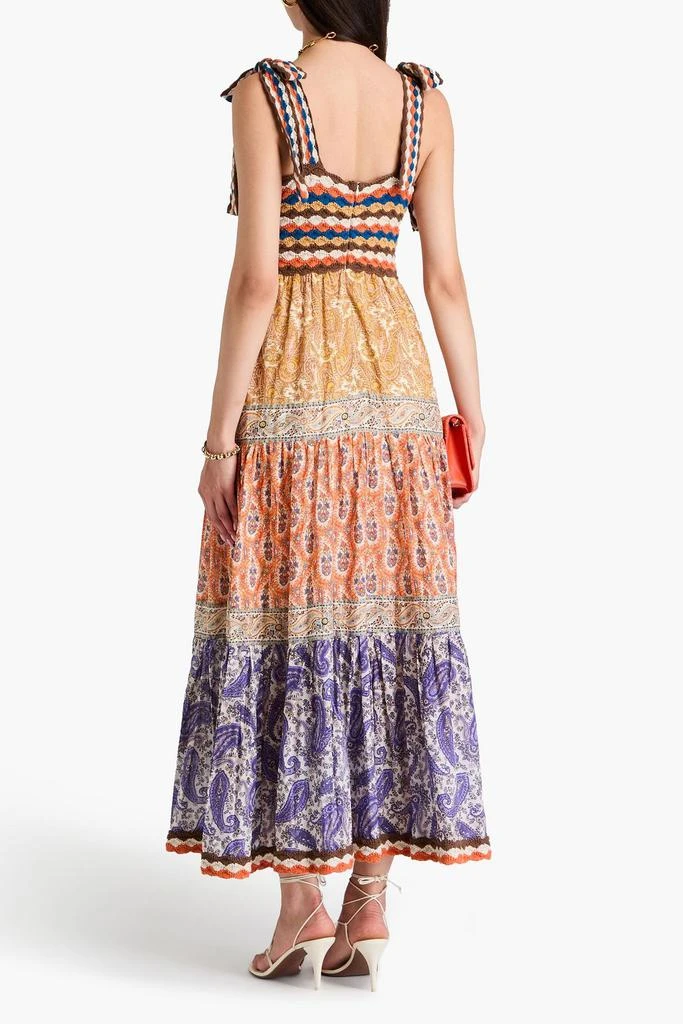 商品Zimmermann|Paisley-print cotton-voile and crochet maxi dress,价格¥1009,第3张图片详细描述