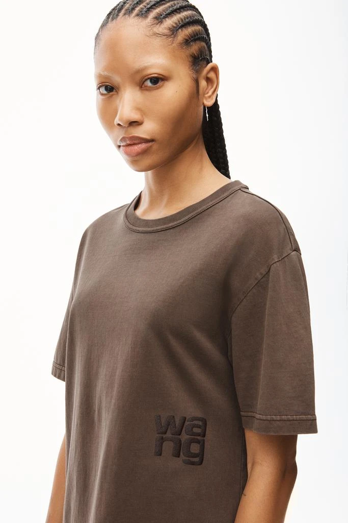 商品Alexander Wang|PUFF LOGO TEE IN COTTON JERSEY,价格¥640,第4张图片详细描述