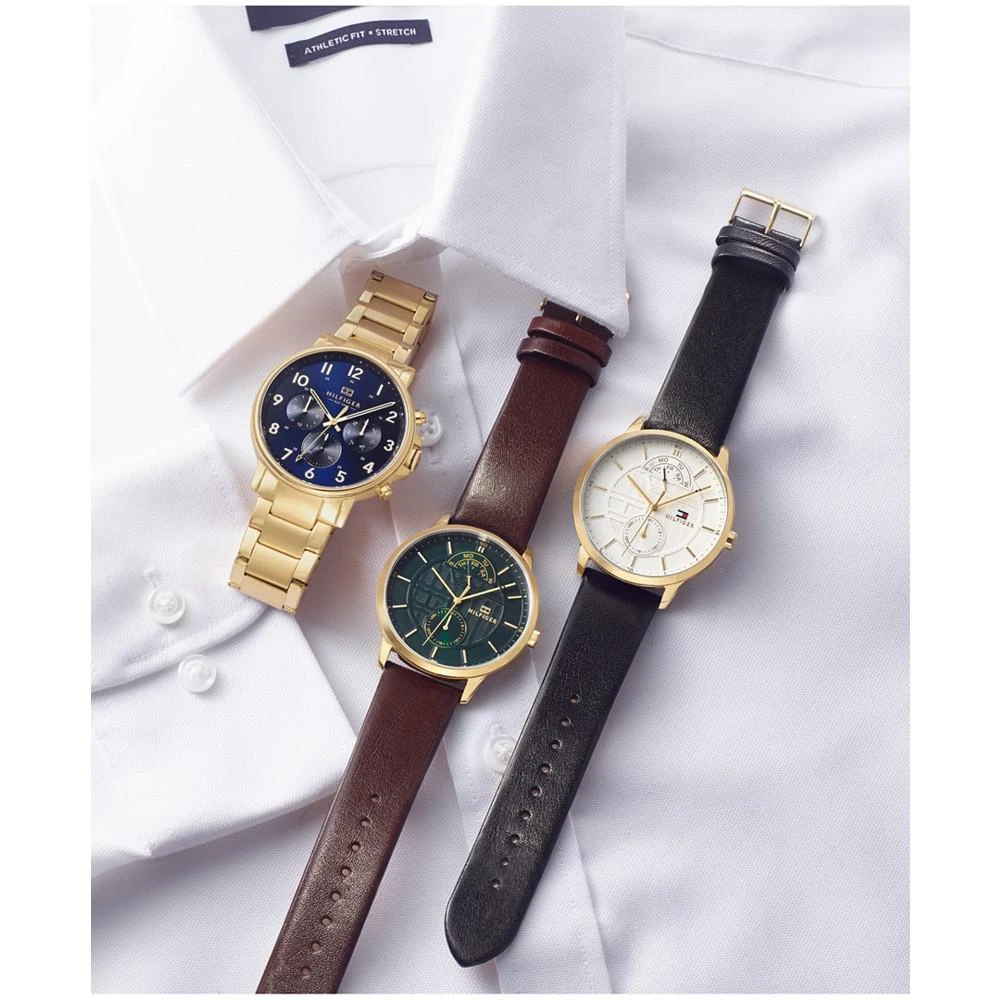 商品Tommy Hilfiger|Men's Gold-Tone Bracelet Watch 44mm,价格¥1202,第5张图片详细描述
