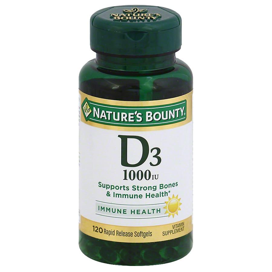 D3-1000 IU Vitamin Supplement Softgels商品第1张图片规格展示