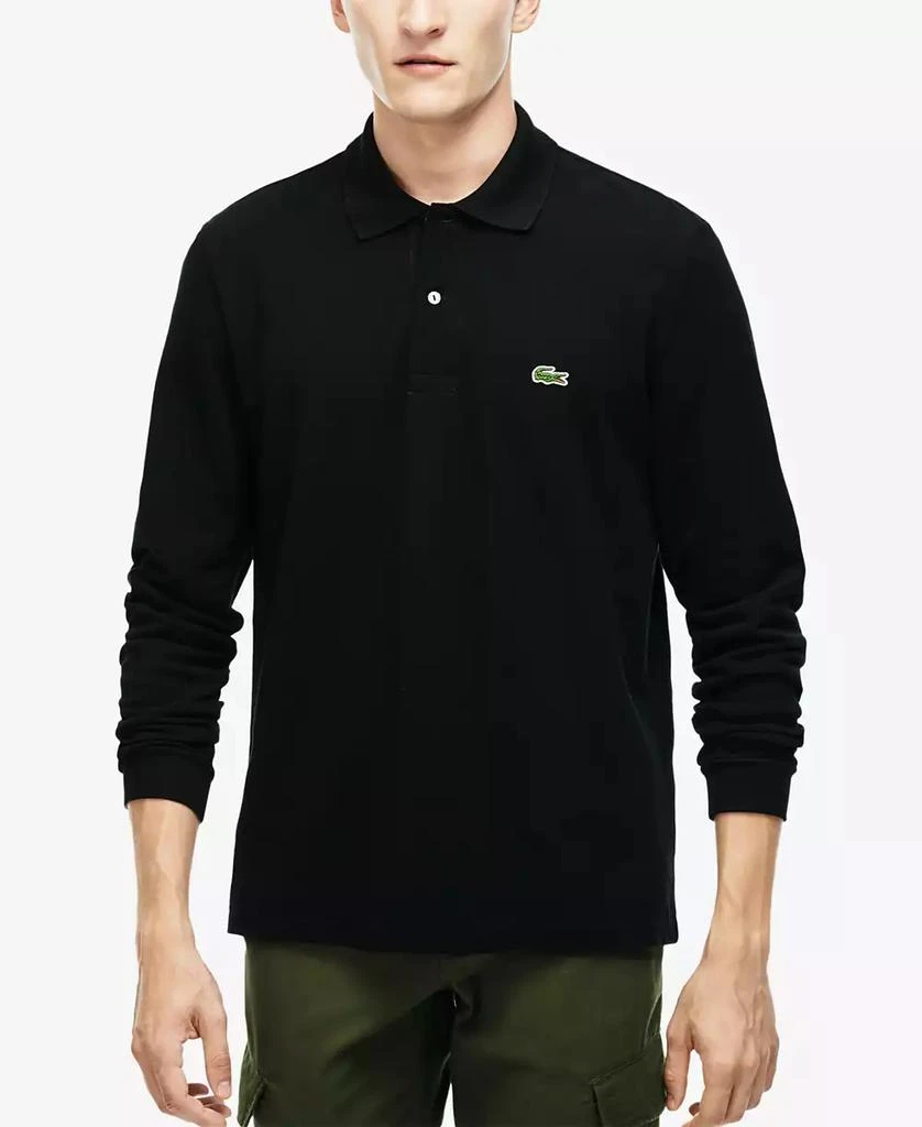 商品Lacoste|拉科斯特男士Polo长袖百搭纯色运动休闲衫,价格¥955,第1张图片