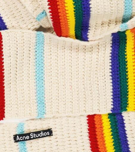 商品Acne Studios|Striped wool knit scarf,价格¥945,第4张图片详细描述