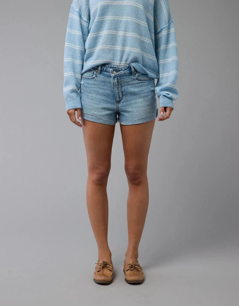 商品AE|AE Stretch Ripped Denim Mom Short,价格¥226,第1张图片