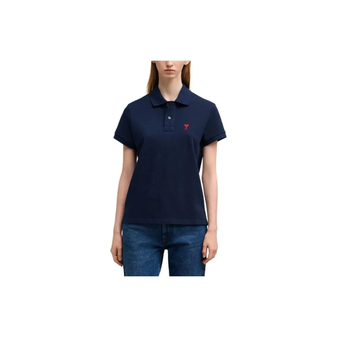 AMIPARIS Logo字母印花Polo领修身短袖Polo衫 男女同款 商品