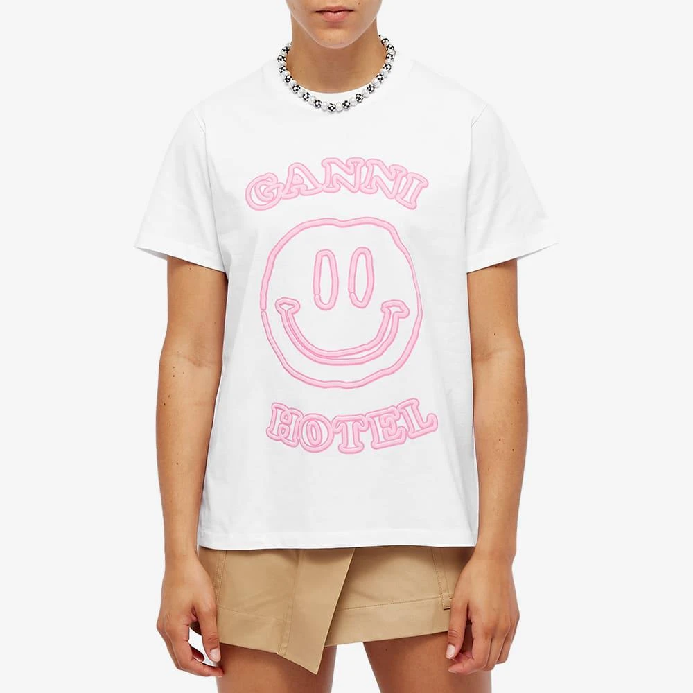 商品Ganni|GANNI Smile Print T-Shirt,价格¥568,第2张图片详细描述