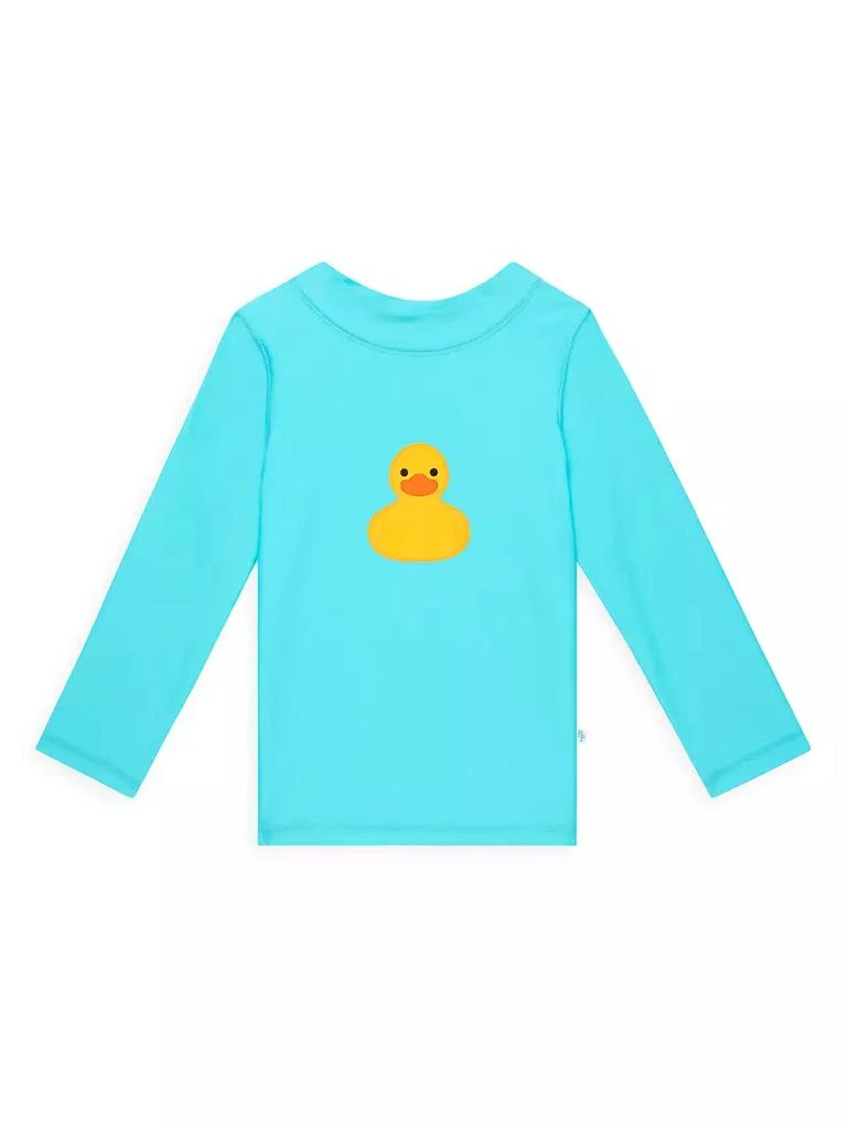 商品Posh Peanut|Baby's & Little Boy's Ducky Rashguard T-Shirt & Swim Trunks Set,价格¥332,第2张图片详细描述
