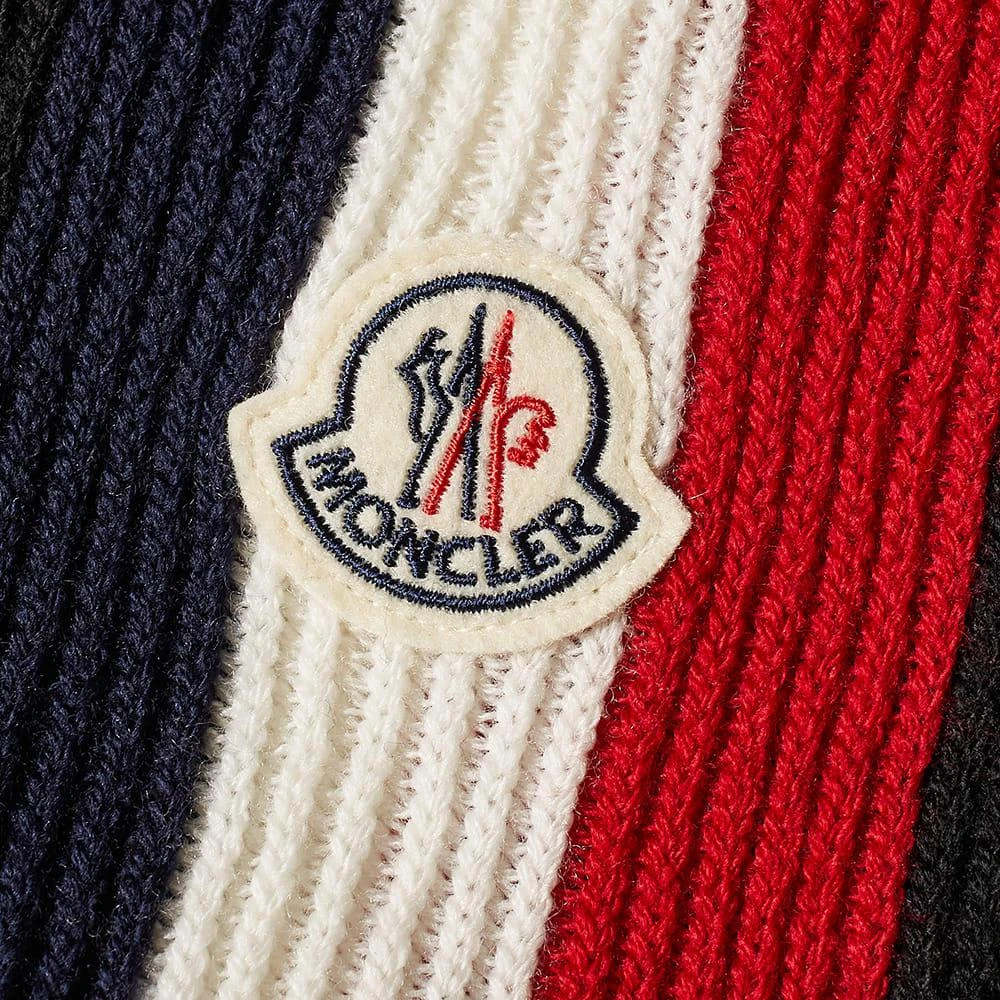 商品Moncler|Moncler Tricolore Striped Logo Scarf,价格¥2428,第2张图片详细描述