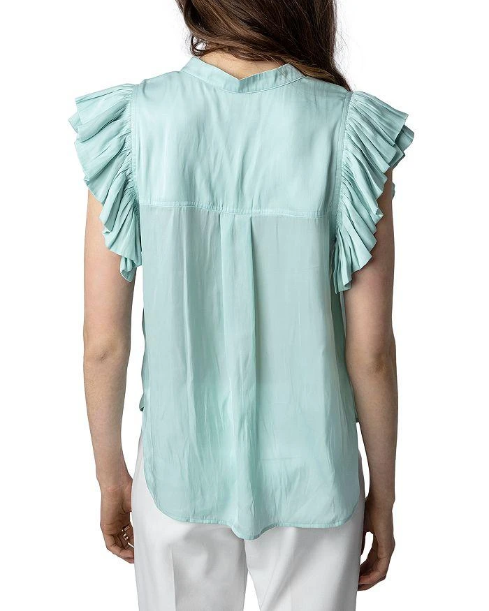 商品Zadig&Voltaire|Tiza Ruffled Sleeve Top,价格¥1032,第2张图片详细描述