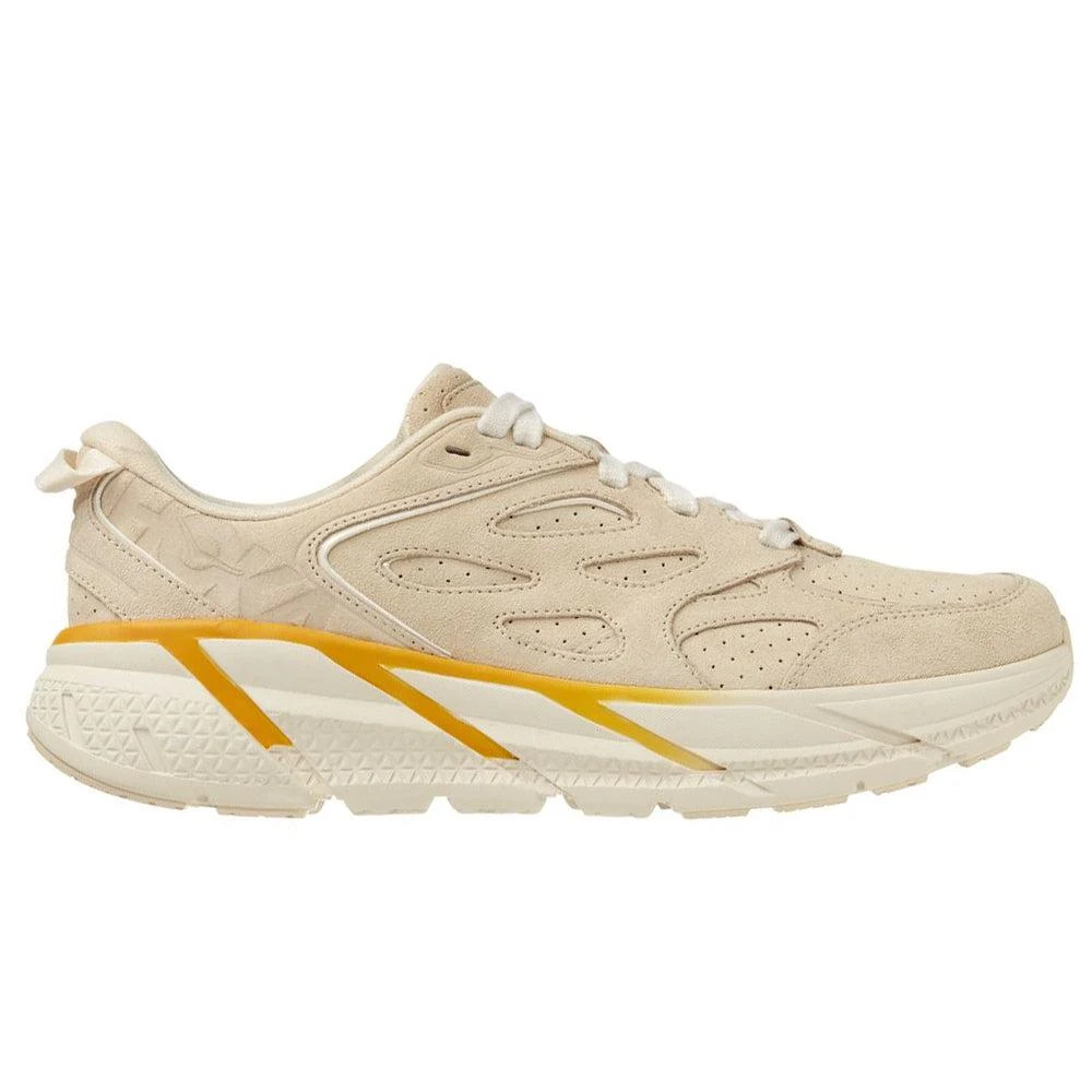商品Hoka One One|Clifton L Suede 'Short Bread / Radiant Yellow',价格¥1282,第1张图片