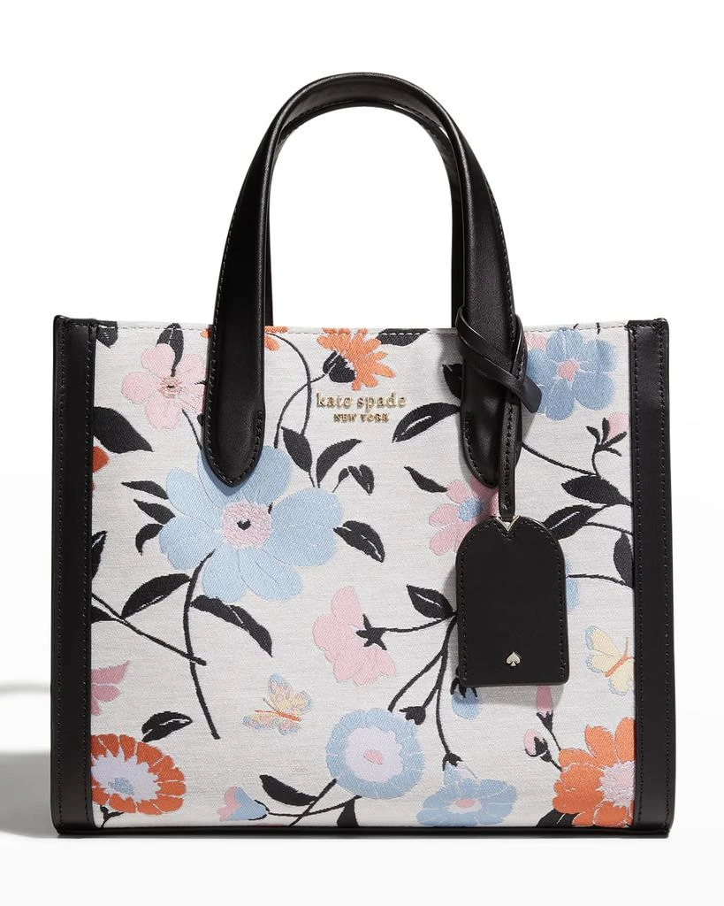 商品Kate Spade|manhattan small floral garden jacquard tote bag,价格¥1069,第1张图片