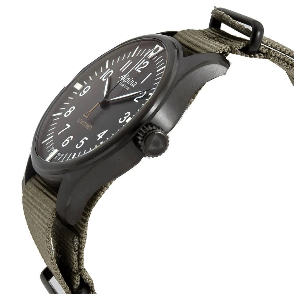 商品Alpina|Startimer Pilot Quartz Black Dial Men's Watch AL-235B4FBS6,价格¥743,第2张图片详细描述