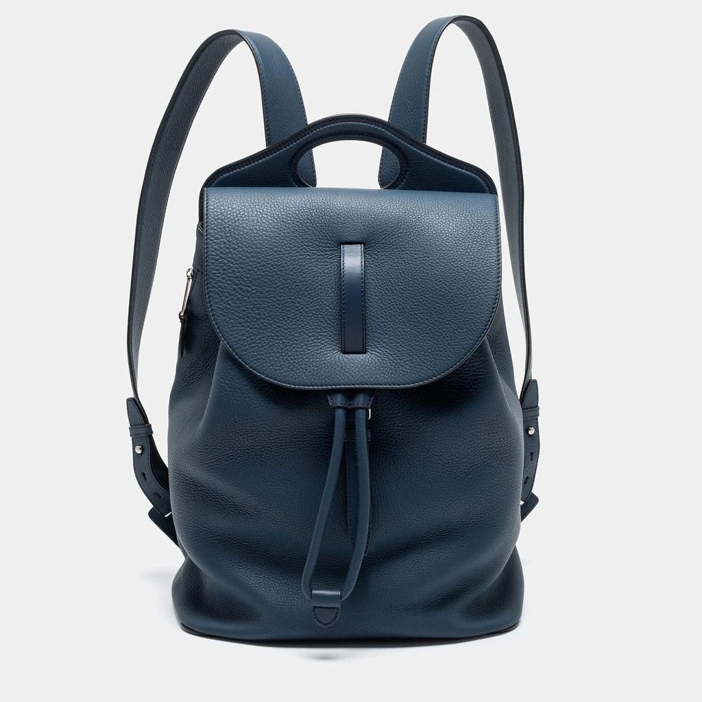 商品Burberry|Burberry Blue Leather Pocket Backpack,价格¥6302,第1张图片