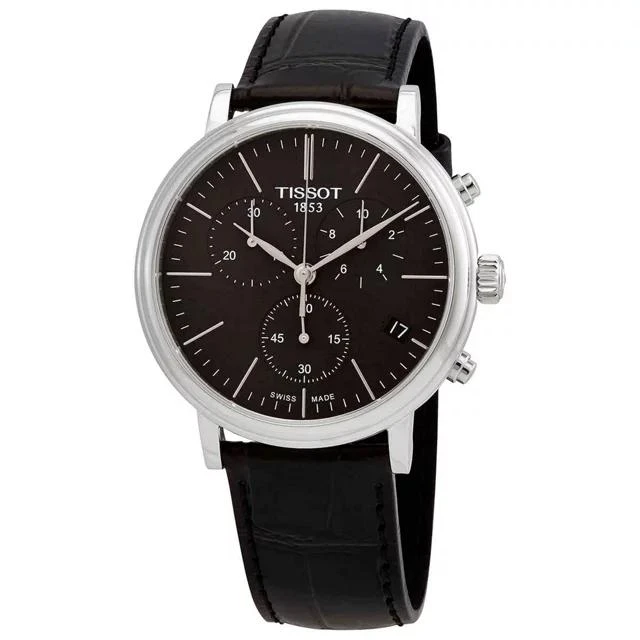 商品Tissot|Tissot Chronograph Quartz Black Dial Men's Watch T122.417.16.051.00,价格¥2428,第1张图片