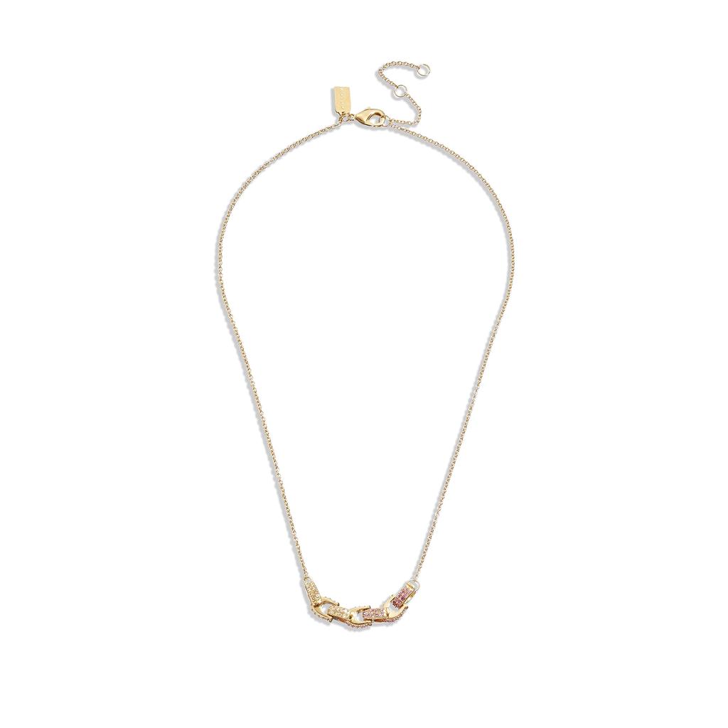 Pave Signature Mini C Chain Necklace商品第1张图片规格展示