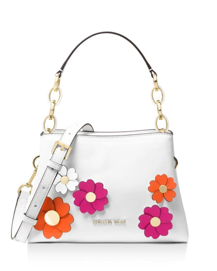 商品Michael Kors|Portia East/West Floral Small Leather Satchel 花朵小号单肩包,价格¥797,第1张图片