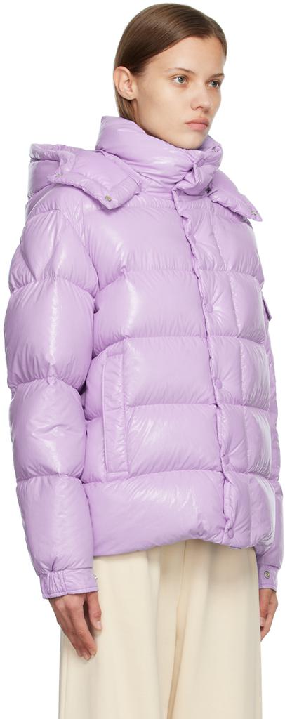 紫色 Moncler Maya 70 羽绒夹克商品第2张图片规格展示