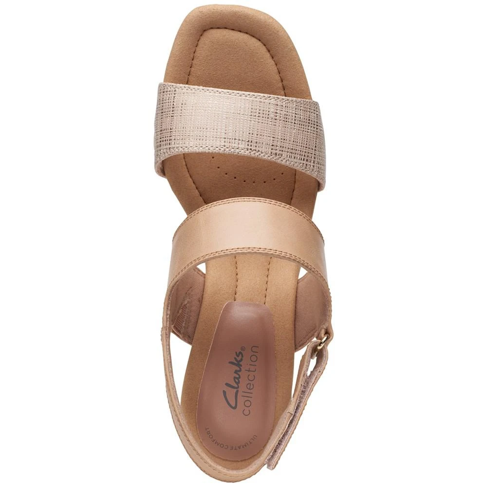 商品Clarks|Women's Kyarra Faye Slingback Wedge Sandals,价格¥365,第4张图片详细描述