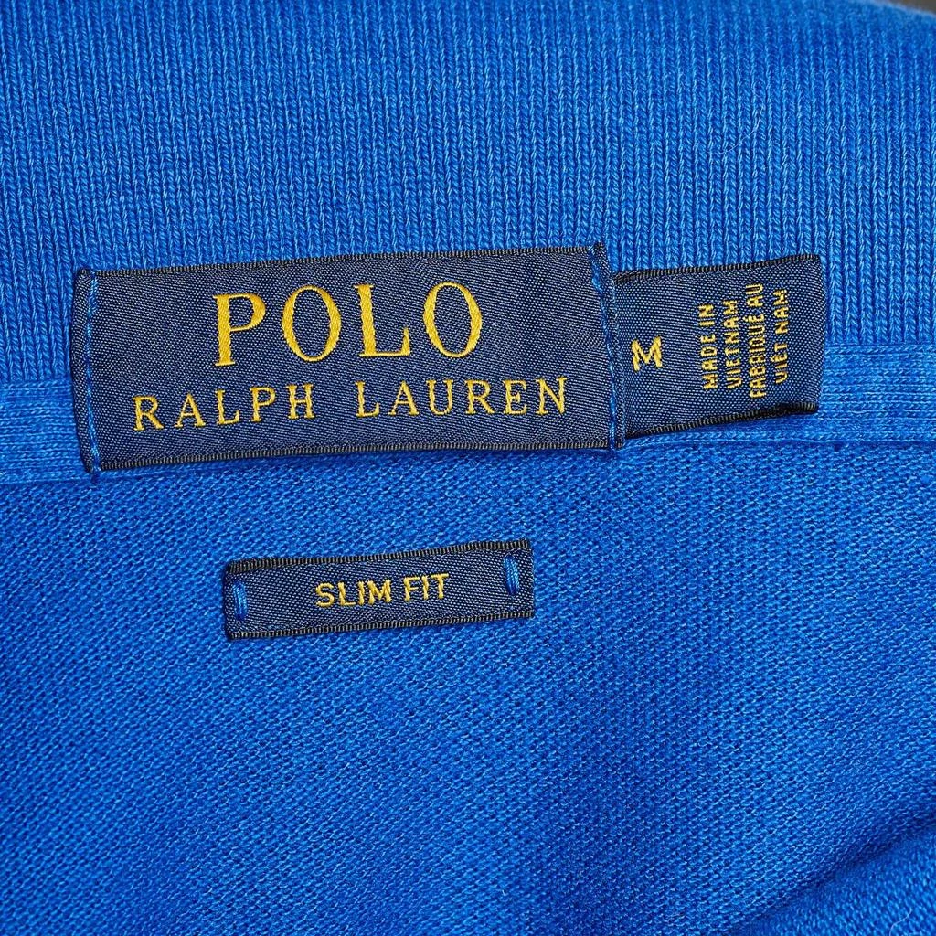 商品[二手商品] Ralph Lauren|Polo Ralph Lauren Blue Logo Embroidered Cotton Pique Polo T-Shirt M,价格¥1048,第4张图片详细描述