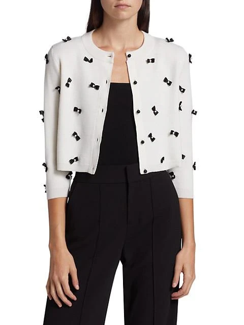 商品Alice + Olivia|Daroda Cropped Cardigan,价格¥2216,第3张图片详细描述