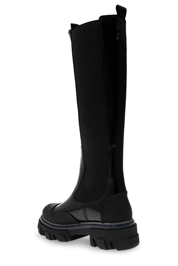 商品Ganni|Ganni Panelled Knee-High Boots,价格¥2711,第3张图片详细描述