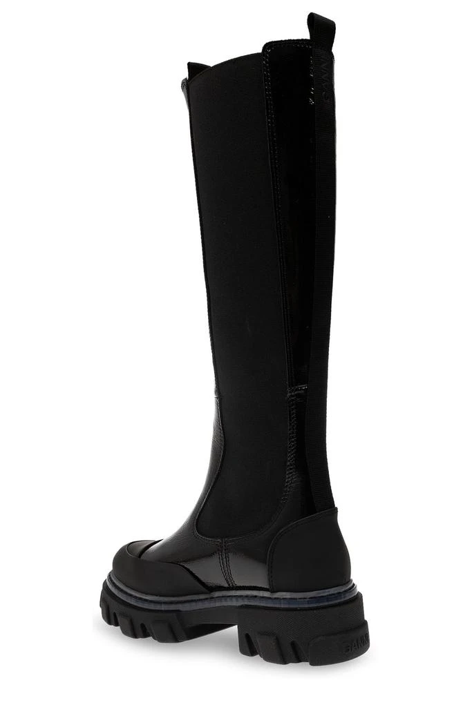 商品Ganni|Ganni Panelled Knee-High Boots,价格¥3201,第3张图片详细描述