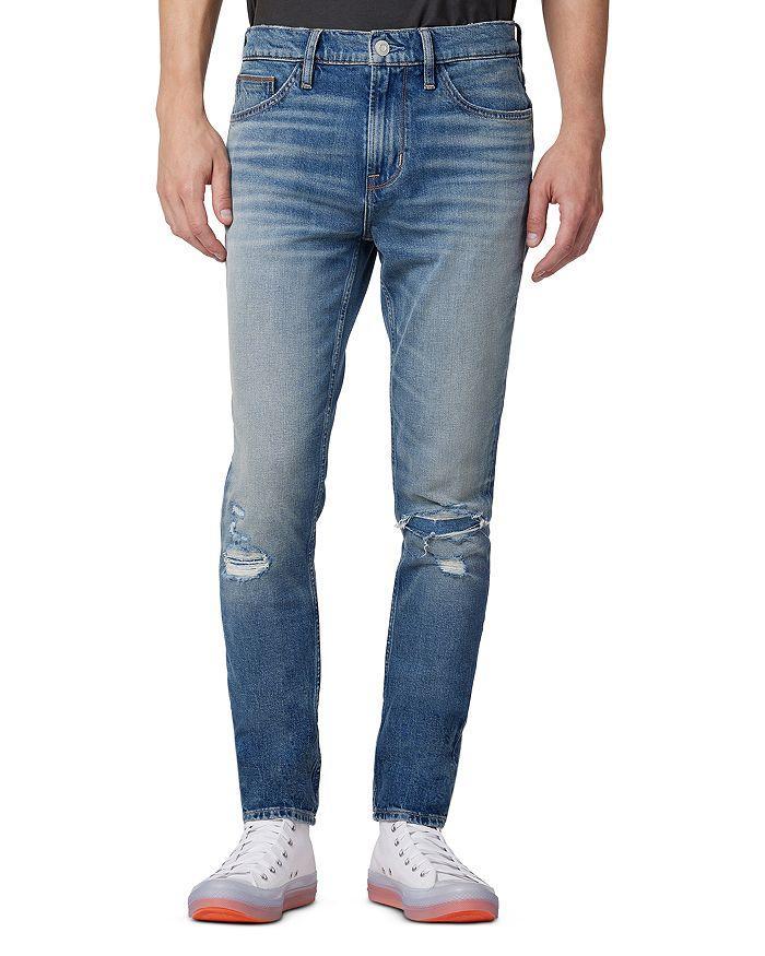 商品Hudson|Axl Stretch Skinny Fit Jeans in Repaired Indigo,价格¥1329,第3张图片详细描述